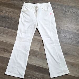 Golf womens Juniors pant Le coq Sportif white quick dry sz 11 EUC!!